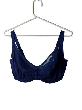 Understance Ivy Full Coverage Royal Blue Unlined Support Bra size 38J